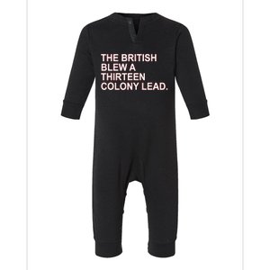 The British Blew A Thirteen Colony Lead Infant Fleece One Piece