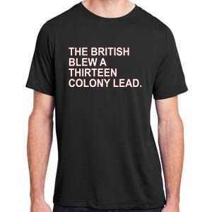 The British Blew A Thirteen Colony Lead Adult ChromaSoft Performance T-Shirt