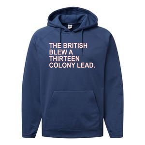 The British Blew A Thirteen Colony Lead Performance Fleece Hoodie