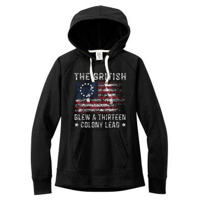 The British Blew A 13 Colony Lead Women's Fleece Hoodie