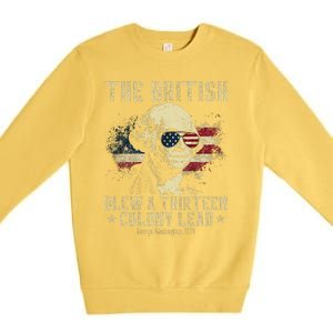 The British Blew A Thirteen Colony Lead 13 1776 4th Of July Premium Crewneck Sweatshirt