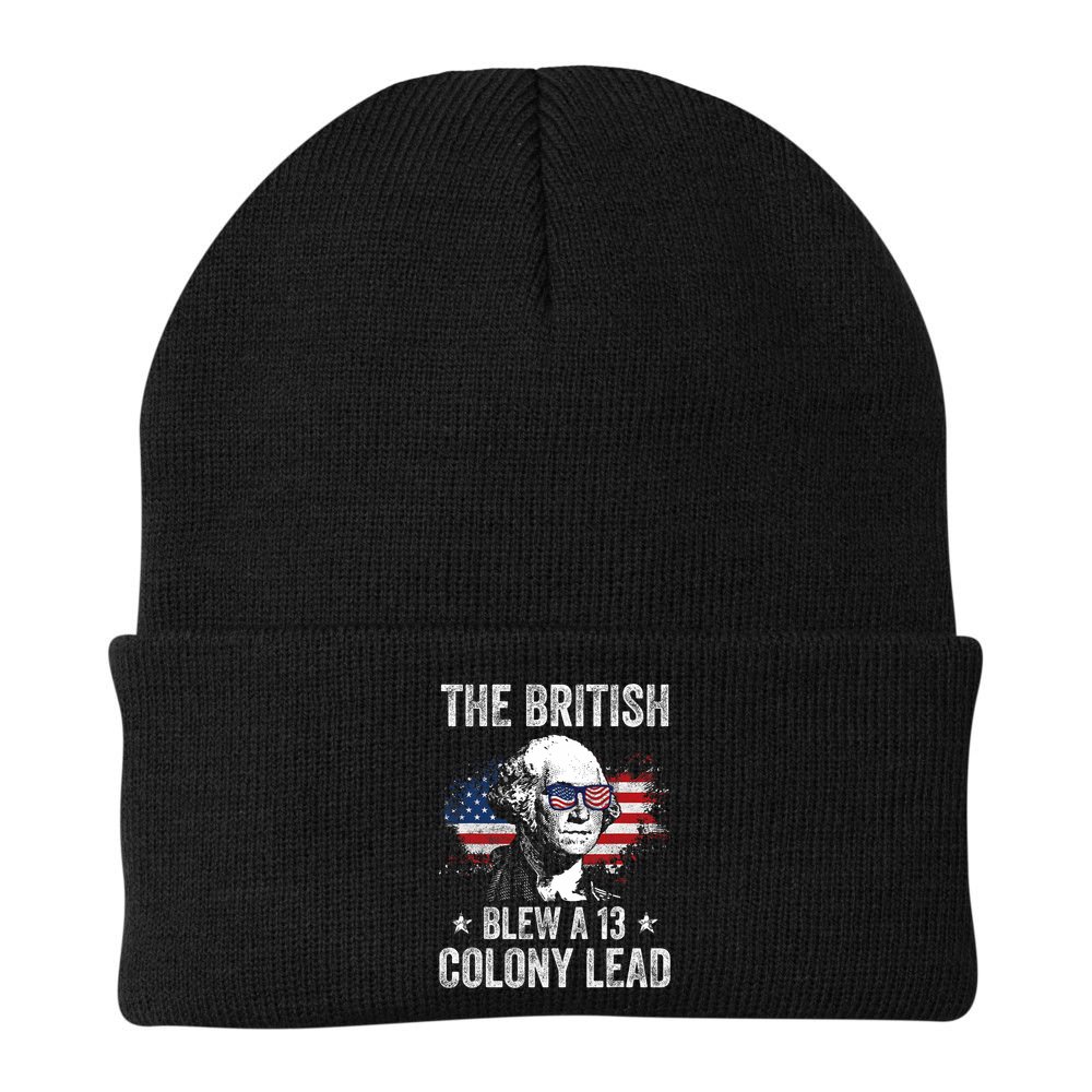 The British Blew A 13 Colony Lead Funny George Washington Beanie