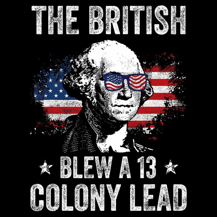 The British Blew A 13 Colony Lead Funny George Washington Tank Top