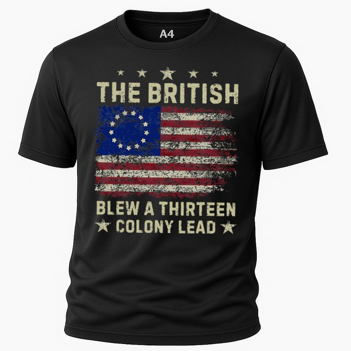 The British Blew A 13 Colony Lead Funny 4th Of July Performance Shirt