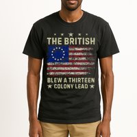 The British Blew A 13 Colony Lead Funny 4th Of July Tall T-Shirt