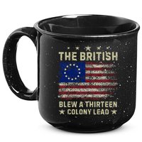 The British Blew A 13 Colony Lead Funny 4th Of July 15oz Campfire Ceramic Mug