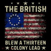 The British Blew A 13 Colony Lead Funny 4th Of July Drawstring Bag