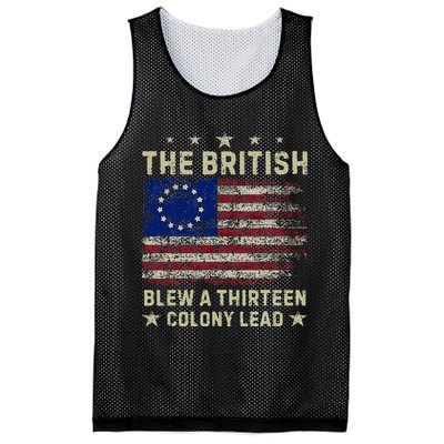 The British Blew A 13 Colony Lead Funny 4th Of July Mesh Reversible Basketball Jersey Tank