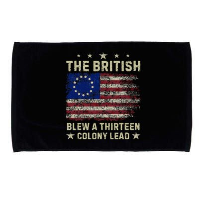 The British Blew A 13 Colony Lead Funny 4th Of July Microfiber Hand Towel