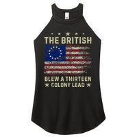 The British Blew A 13 Colony Lead Funny 4th Of July Women's Perfect Tri Rocker Tank