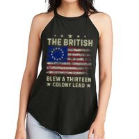 The British Blew A 13 Colony Lead Funny 4th Of July Women's Perfect Tri Rocker Tank