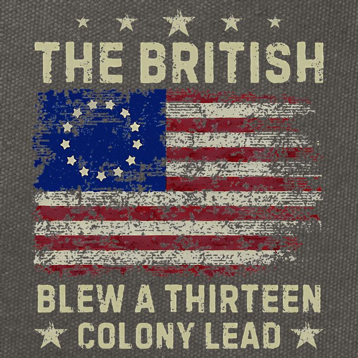The British Blew A 13 Colony Lead Funny 4th Of July Cotton Canvas Backpack