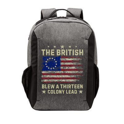 The British Blew A 13 Colony Lead Funny 4th Of July Vector Backpack