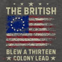 The British Blew A 13 Colony Lead Funny 4th Of July Vector Backpack