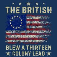 The British Blew A 13 Colony Lead Funny 4th Of July Infant Baby Jersey Bodysuit