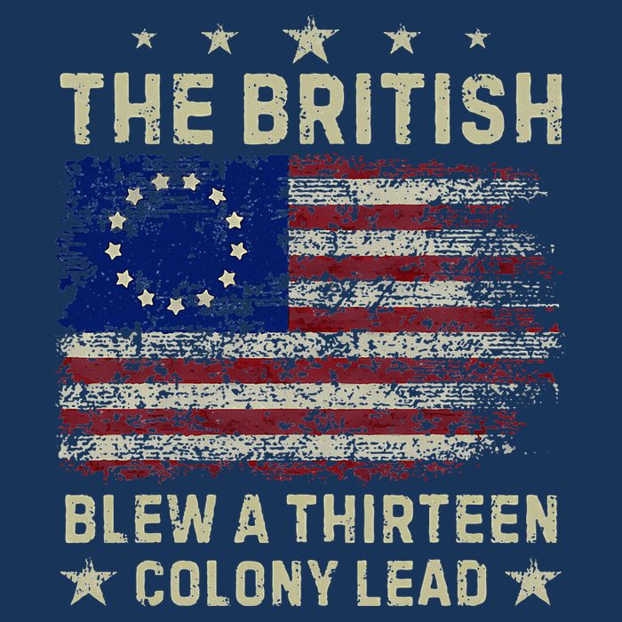 The British Blew A 13 Colony Lead Funny 4th Of July Infant Baby Jersey Bodysuit