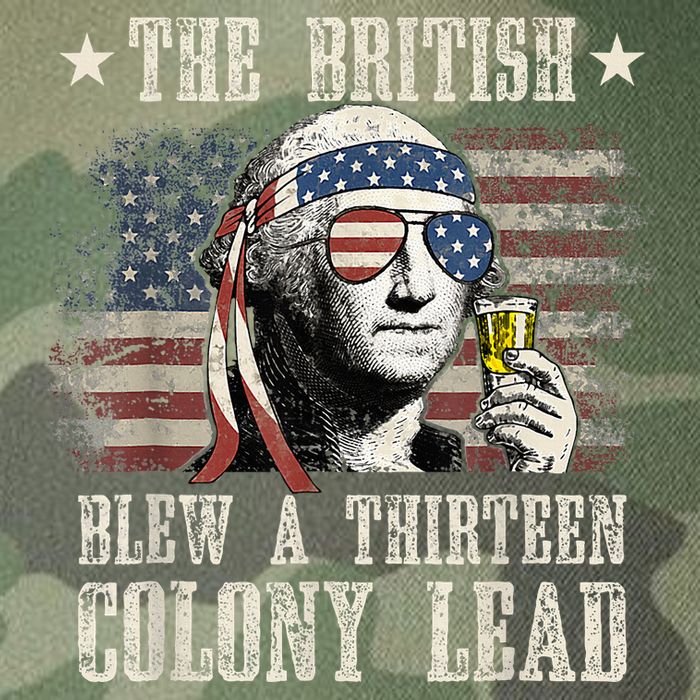 The British Blew A 13 Colony Lead Funny 4th Of July Legacy Tie Dye Trucker Hat