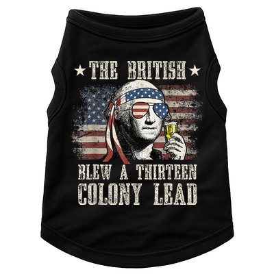 The British Blew A 13 Colony Lead Funny 4th Of July Doggie Tank