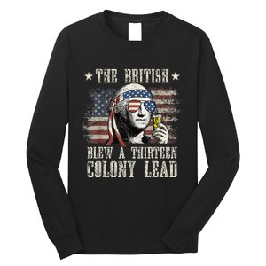 The British Blew A 13 Colony Lead Funny 4th Of July Long Sleeve Shirt