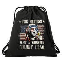 The British Blew A 13 Colony Lead Funny 4th Of July Drawstring Bag