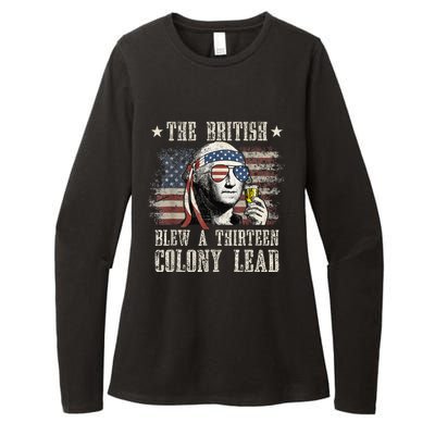 The British Blew A 13 Colony Lead Funny 4th Of July Womens CVC Long Sleeve Shirt