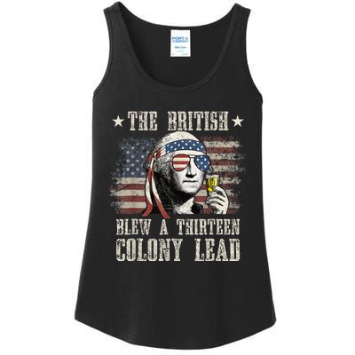 The British Blew A 13 Colony Lead Funny 4th Of July Ladies Essential Tank