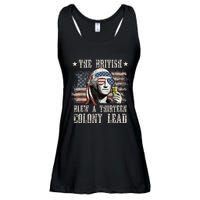 The British Blew A 13 Colony Lead Funny 4th Of July Ladies Essential Flowy Tank