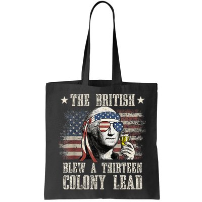 The British Blew A 13 Colony Lead Funny 4th Of July Bag