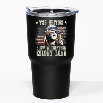 The British Blew A 13 Colony Lead Funny 4th Of July Tumbler