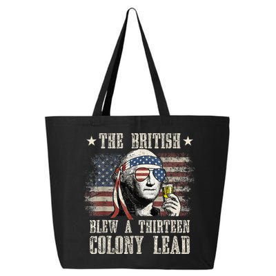 The British Blew A 13 Colony Lead Funny 4th Of July 25L Jumbo Tote