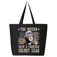 The British Blew A 13 Colony Lead Funny 4th Of July 25L Jumbo Tote