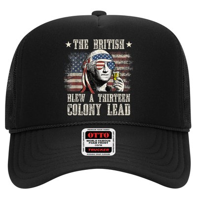 The British Blew A 13 Colony Lead Funny 4th Of July Trucker Hat