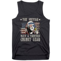 The British Blew A 13 Colony Lead Funny 4th Of July Tank Top