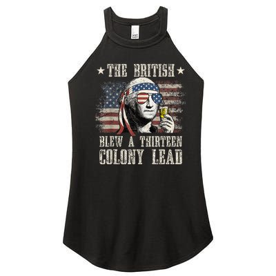 The British Blew A 13 Colony Lead Funny 4th Of July Women's Perfect Tri Rocker Tank