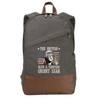 The British Blew A 13 Colony Lead Funny 4th Of July Cotton Canvas Backpack