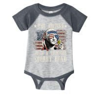The British Blew A 13 Colony Lead Funny 4th Of July Infant Baby Jersey Bodysuit