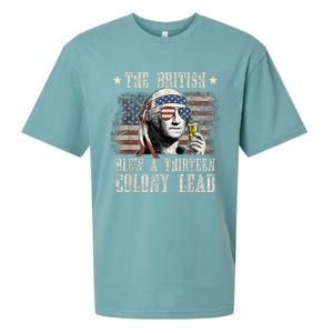 The British Blew A 13 Colony Lead Funny 4th Of July Sueded Cloud Jersey T-Shirt