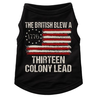 The British Blew A 13 Colony Lead Funny 4th Of July Doggie Tank