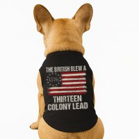 The British Blew A 13 Colony Lead Funny 4th Of July Doggie Tank