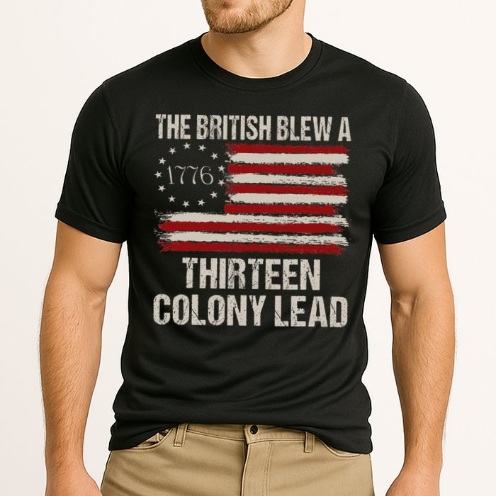 The British Blew A 13 Colony Lead Funny 4th Of July Performance Shirt