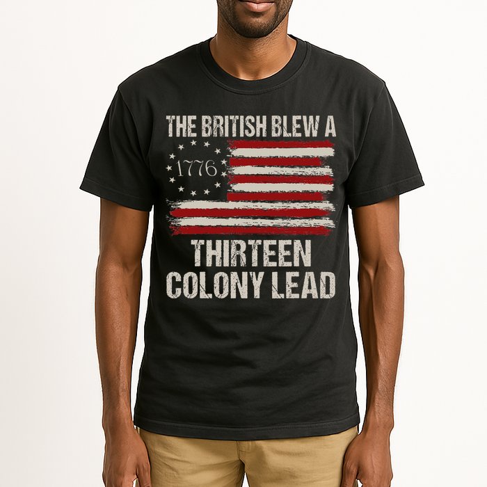 The British Blew A 13 Colony Lead Funny 4th Of July Tall T-Shirt