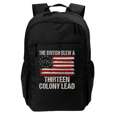 The British Blew A 13 Colony Lead Funny 4th Of July Backpack