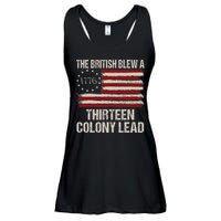 The British Blew A 13 Colony Lead Funny 4th Of July Ladies Essential Flowy Tank