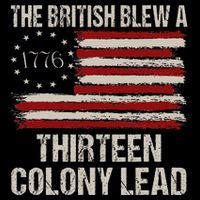 The British Blew A 13 Colony Lead Funny 4th Of July 16 in Basic Backpack