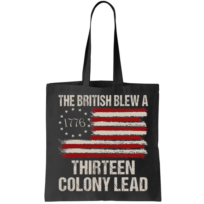 The British Blew A 13 Colony Lead Funny 4th Of July Bag