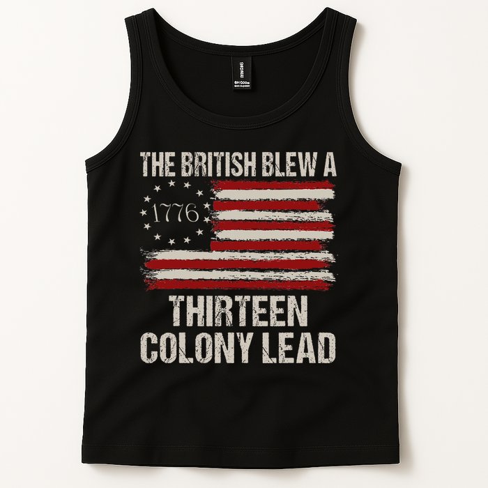 The British Blew A 13 Colony Lead Funny 4th Of July Tank Top