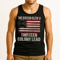 The British Blew A 13 Colony Lead Funny 4th Of July Tank Top