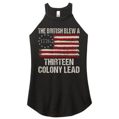 The British Blew A 13 Colony Lead Funny 4th Of July Women's Perfect Tri Rocker Tank