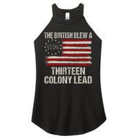 The British Blew A 13 Colony Lead Funny 4th Of July Women's Perfect Tri Rocker Tank