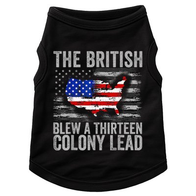 The British Blew A 13 Colony Lead Funny 4th Of July Doggie Tank
